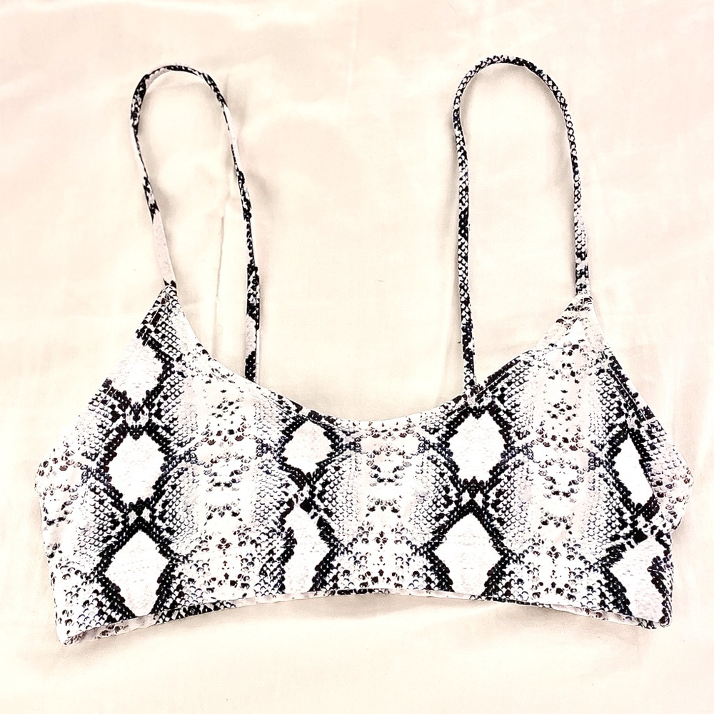Snake Skin Bikini Top Small
